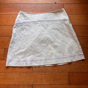 Urban-outfitters Women's Purple and White Skirt